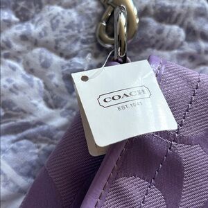 Coach Lavender Bag with Silver Accents